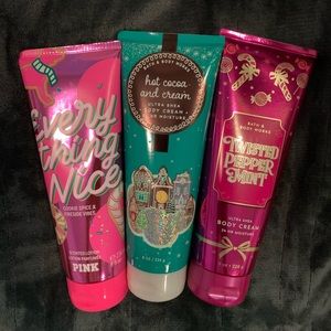 Victoria secret and bath body works lotions